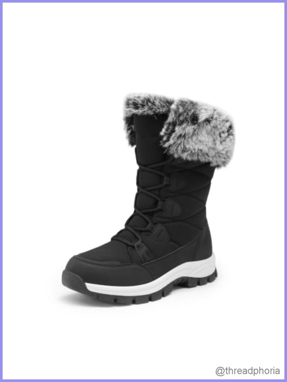 Waterproof Winter Snow Boots 3M Thinsulate Faux Fur Ankle Boots
